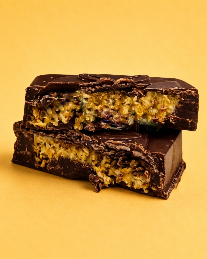 Dark Chocolate Lace Crunch Mini Squares