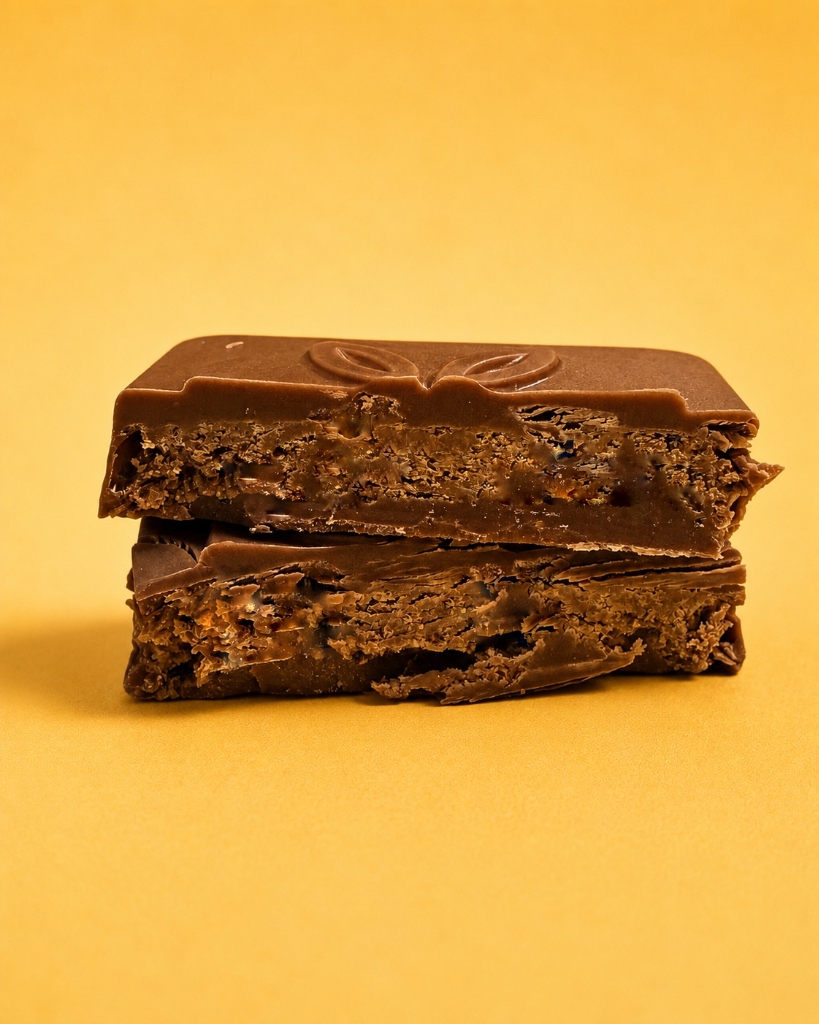 Milk Hazelnut Praline Mini Squares